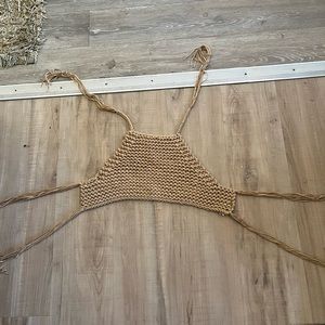 Crocheted halter top